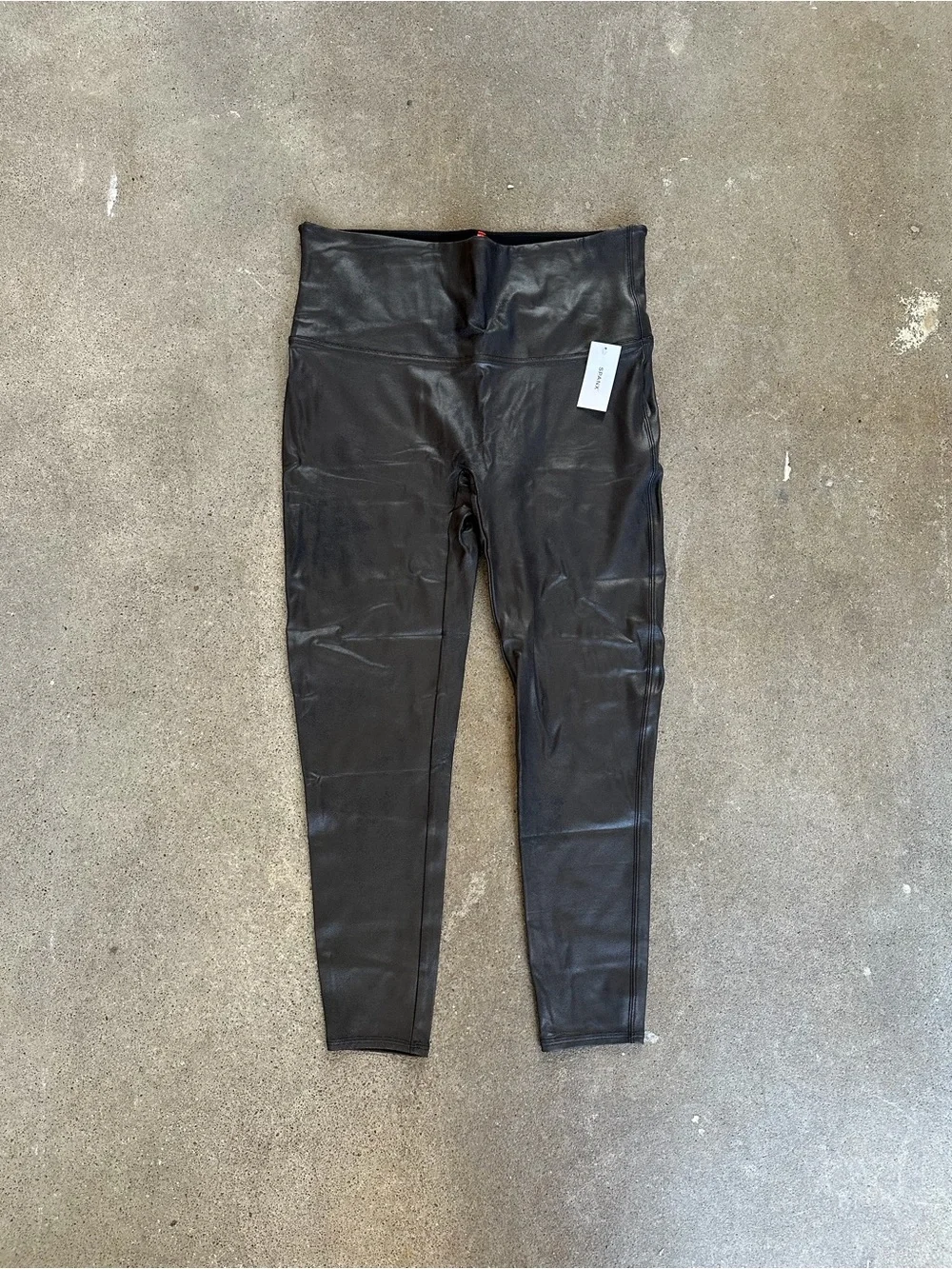 NWT Spanx Black Shimmer Leggings in Black Size 3X Athleisure Shiny High Waisted